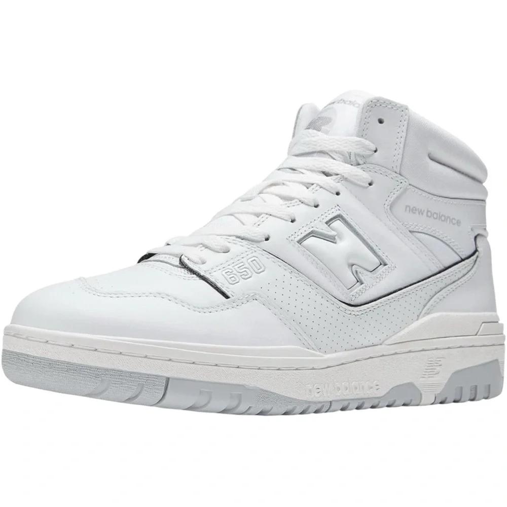 New Balance 650 High Top Men White BB650RWW Size 10.5